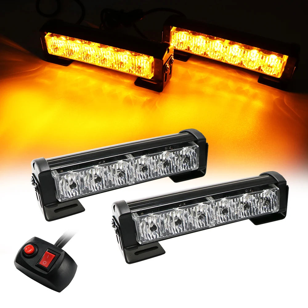 Amber White 2X4 2X6 Hight Truck Grille Strobe Lightbar