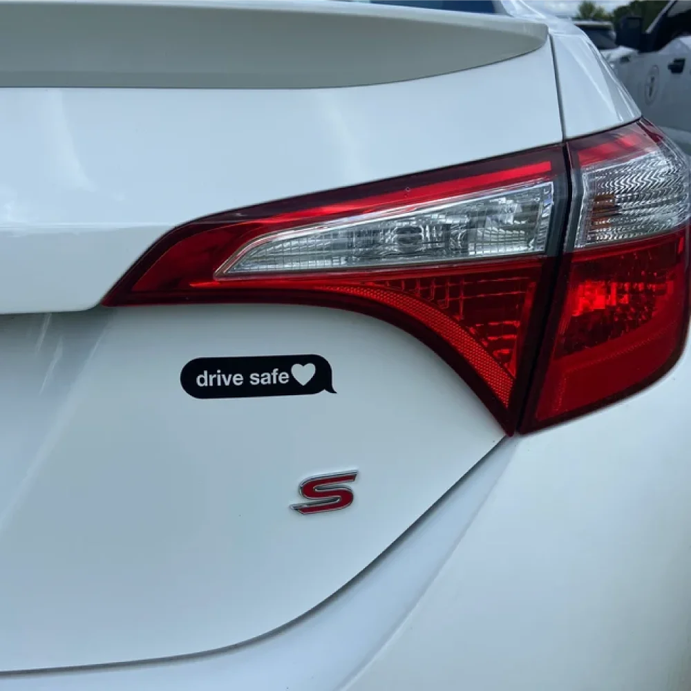 Drive Safe Decal Mirror Window Bumper Sticker Waterproof Decor