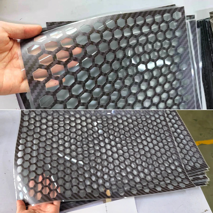 Honeycomb Stickers Stylish Tail Hollow Protector Decals Rear Wrap