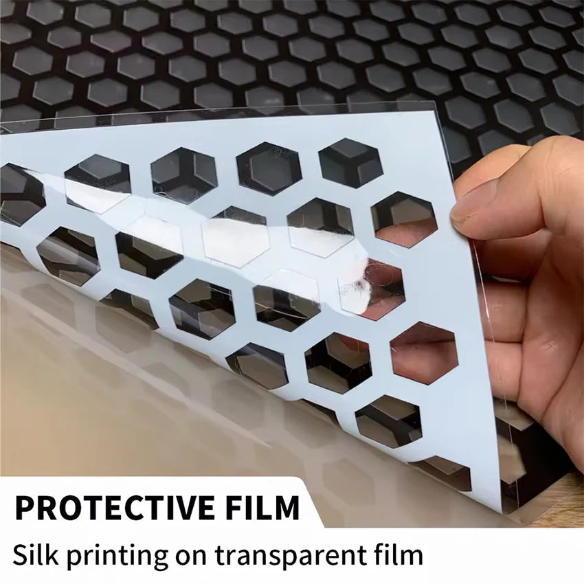 Honeycomb Stickers Stylish Tail Hollow Protector Decals Rear Wrap