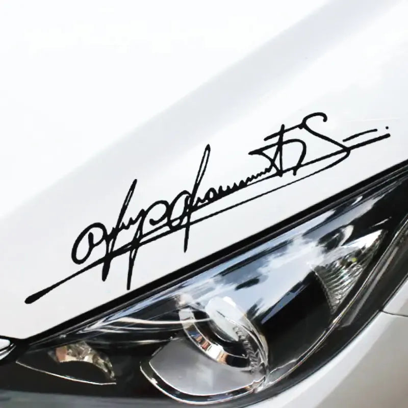 Personalized Sticker Schumacher Art Signature Eyebrows die-cut