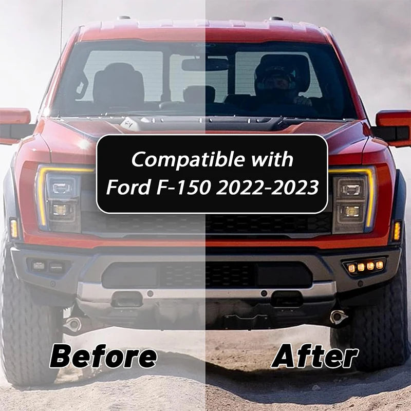 For Ford F150 Svt Raptor R Ijdm Front Bumper Turn Signal Fog
