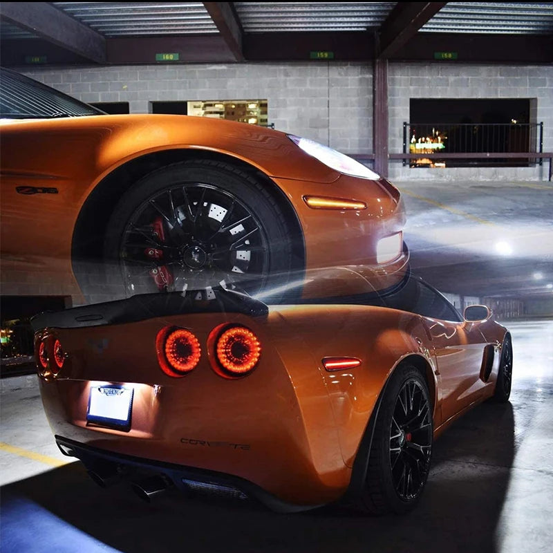 For Chevrolet Chevy Corvette C6 05-13 Ijdm Amber Red Side Marker