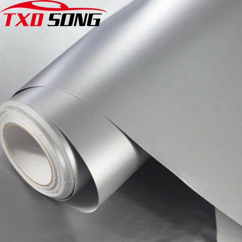 Premium Matt Silver Matte Body Sticker Decal Self Adhesive