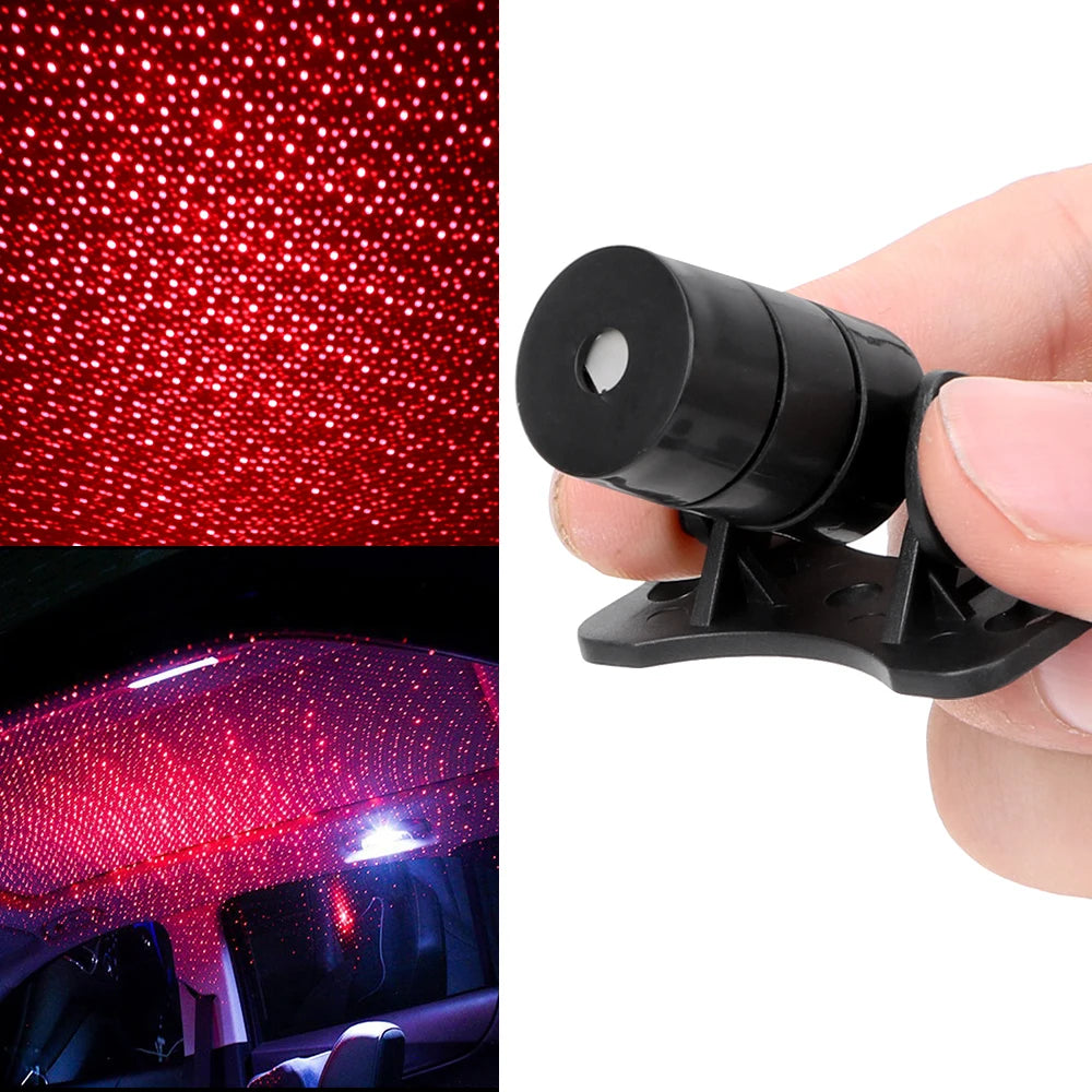 Red Starry Sky Ceiling USB Strips Interior Ambient Projector