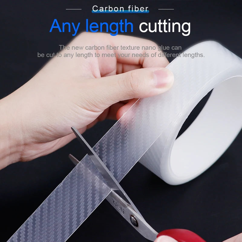 For Bumper Trunk Household Transparent Carbon Fiber Sticker Door