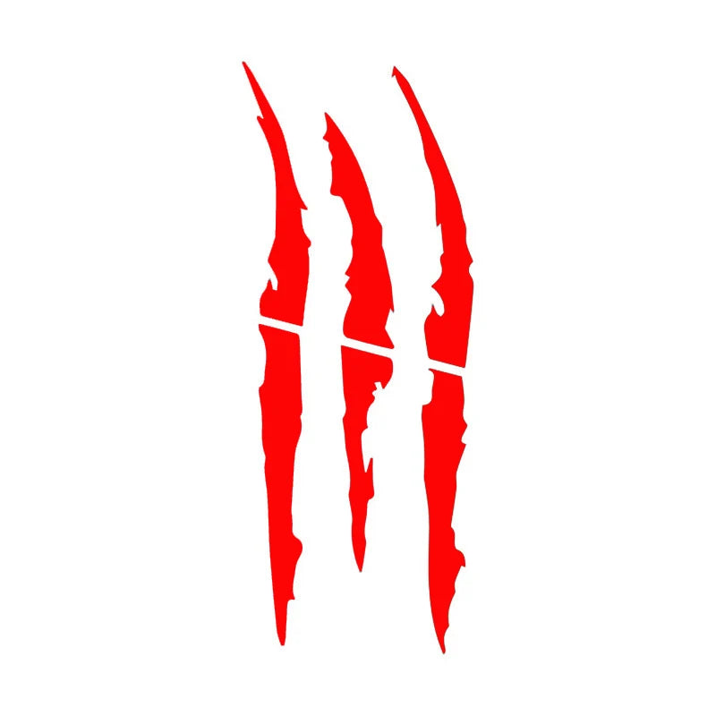 Stickers 40CM 12CM Monster Scratch Claw Marks Funny Carbon