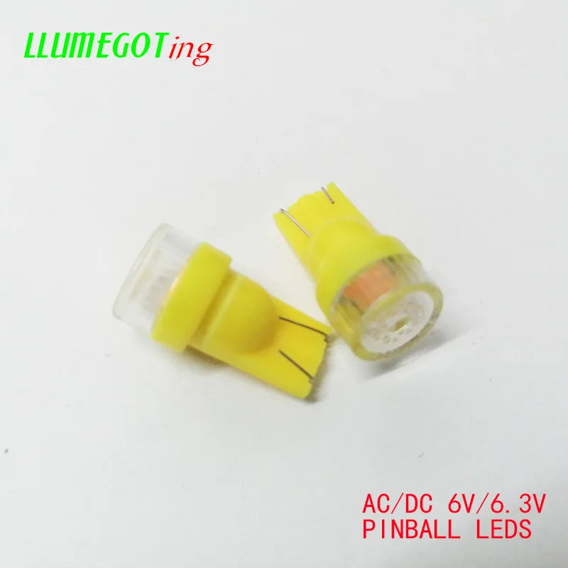 50PCS 194 T10 555 Wedge Flat Len Dome 2X