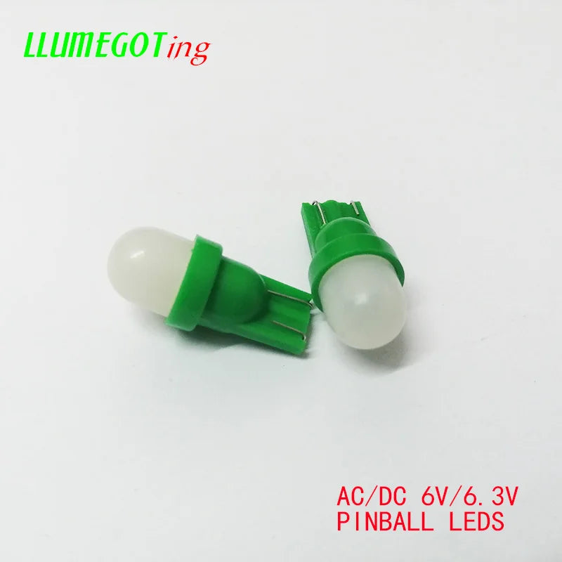 50PCS 194 T10 555 Wedge Milk White Dome 2X