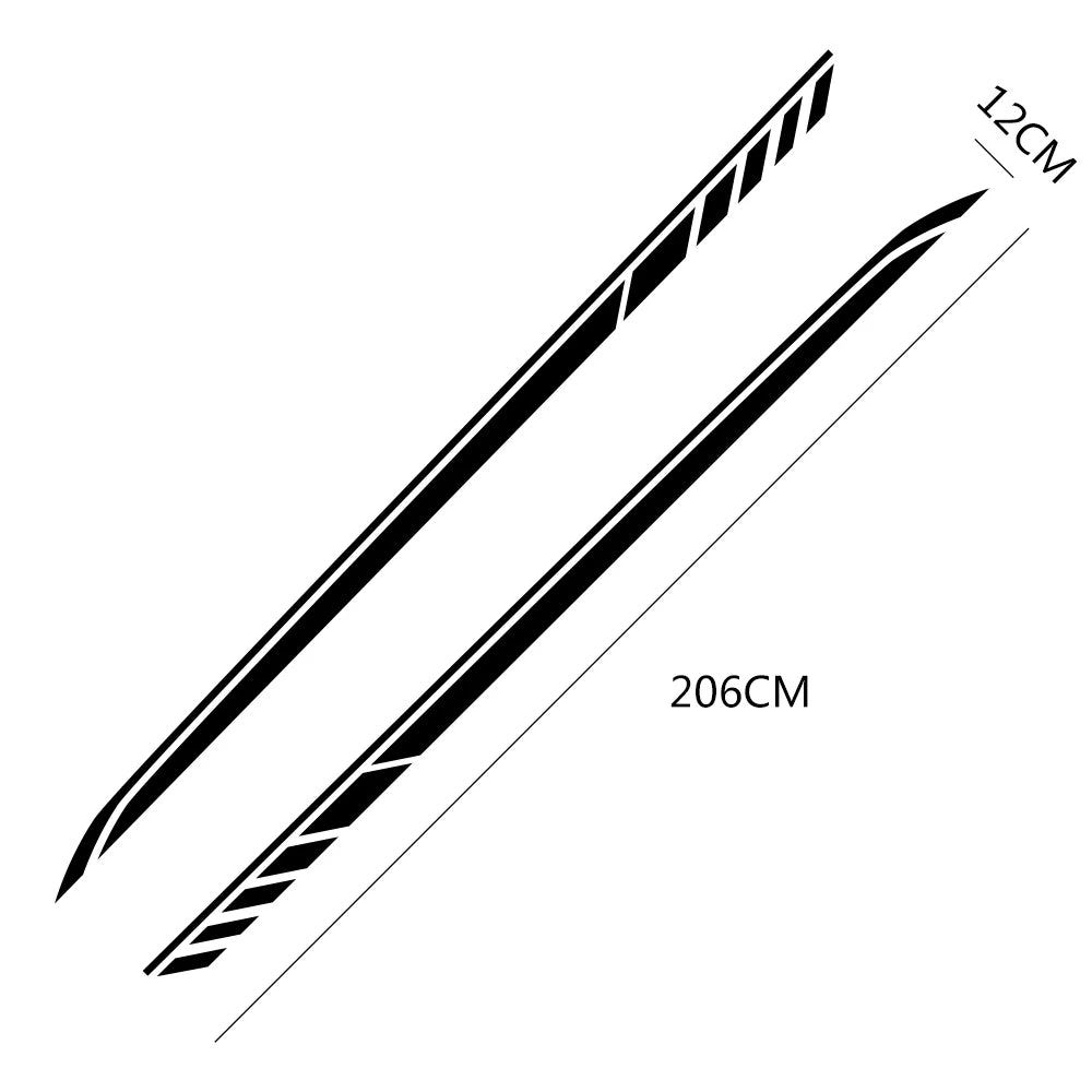 For Mercedes Benz W205 W204 W203 Side Stripe Pvc Stickers W212 C