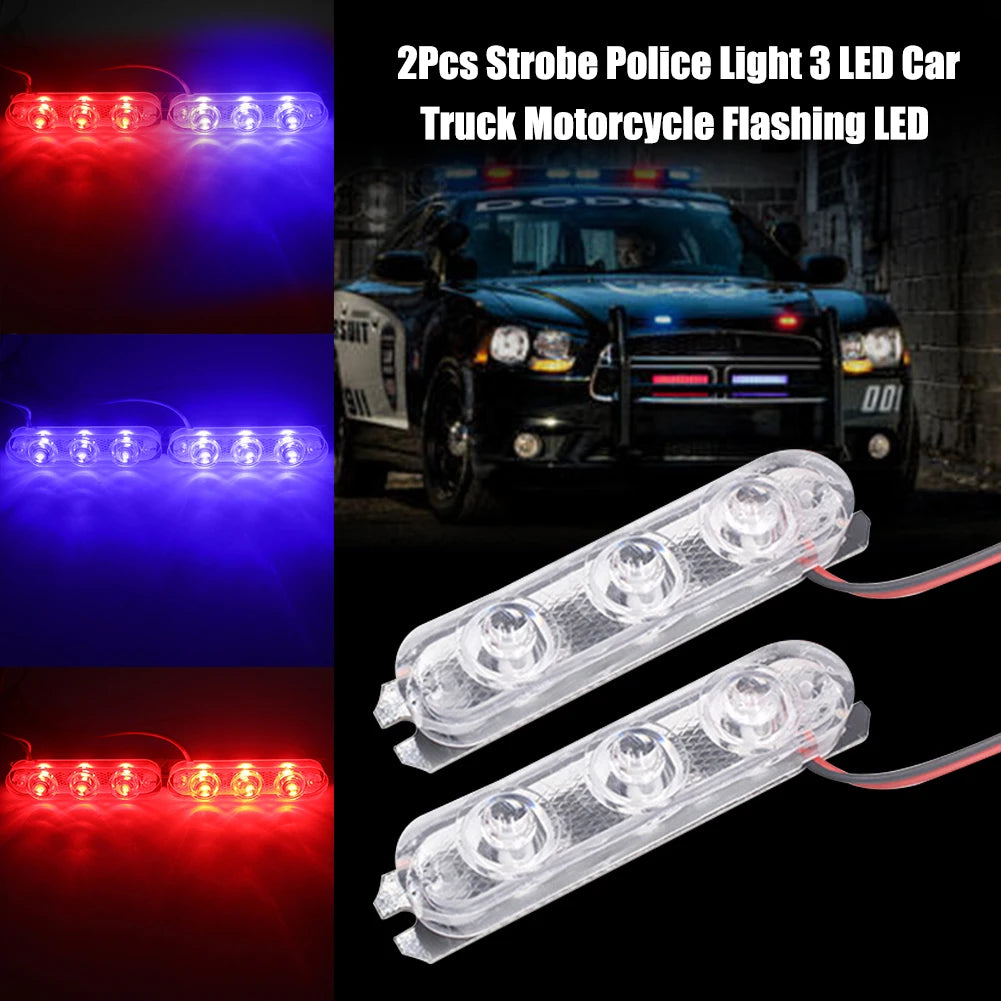 Pair Strobe Flasher Flash Stroboscopes Parking Signal Warning
