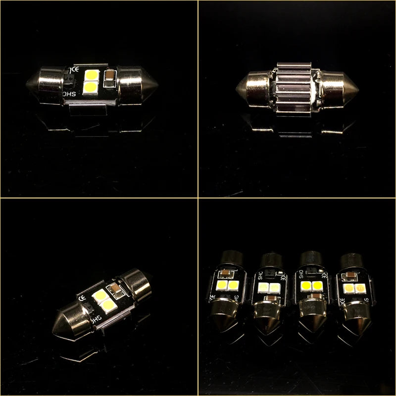 2PCS 28MM 29MM 2SMD 3030 Wedge Bulb C10W C5W