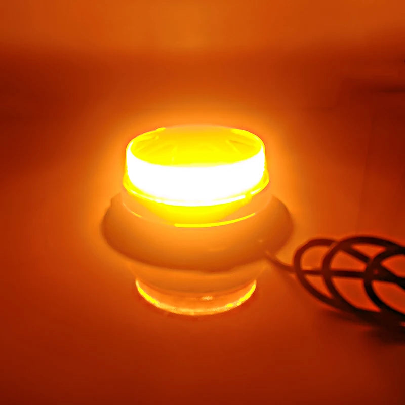 For Vehicles Amber LED Strobe Warning Bright Emergency Traffice