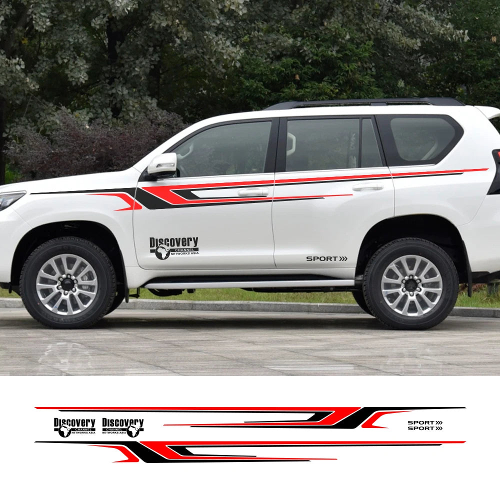 For Toyota Prado Land Cruiser Auto 2PCS Sport Door Waist Lines