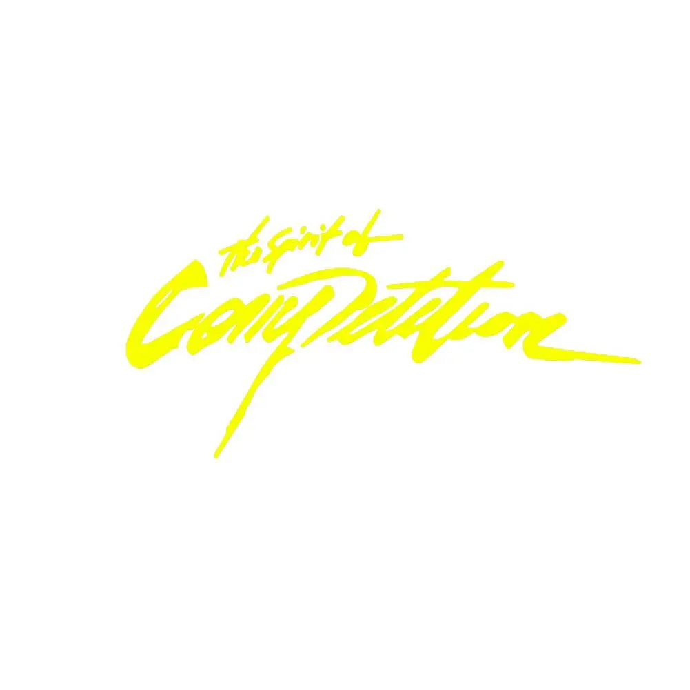 Spirit Competition Letter Reflective Racing Sticker Vinyl