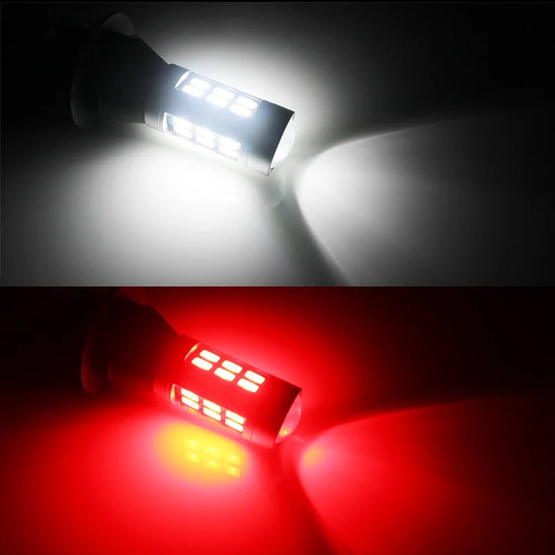 For Backup Reverse Light & Rear dual-color White Red 7440 W21W