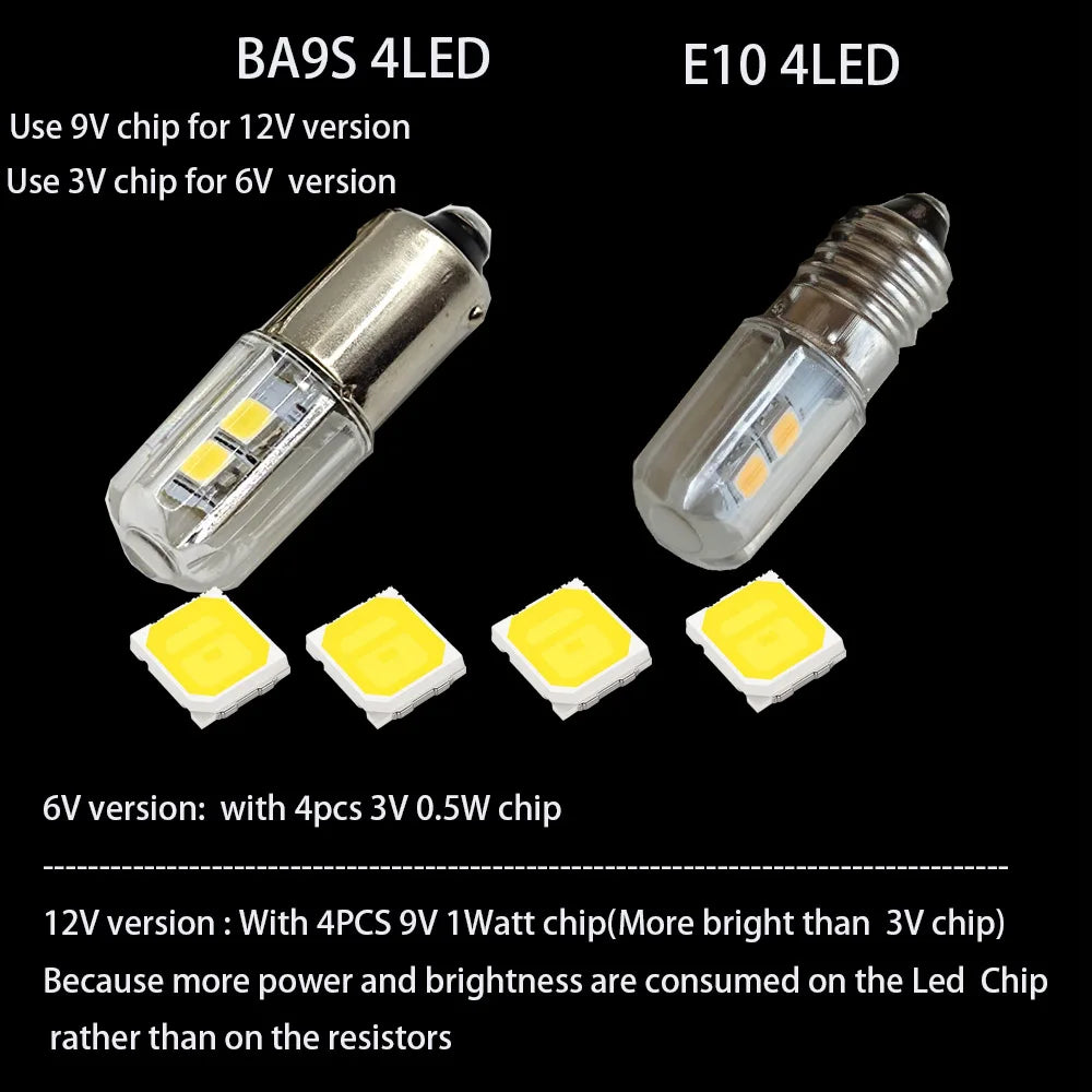 2PCS E10 T4W H21W ba9s BA9 756 1816 1891