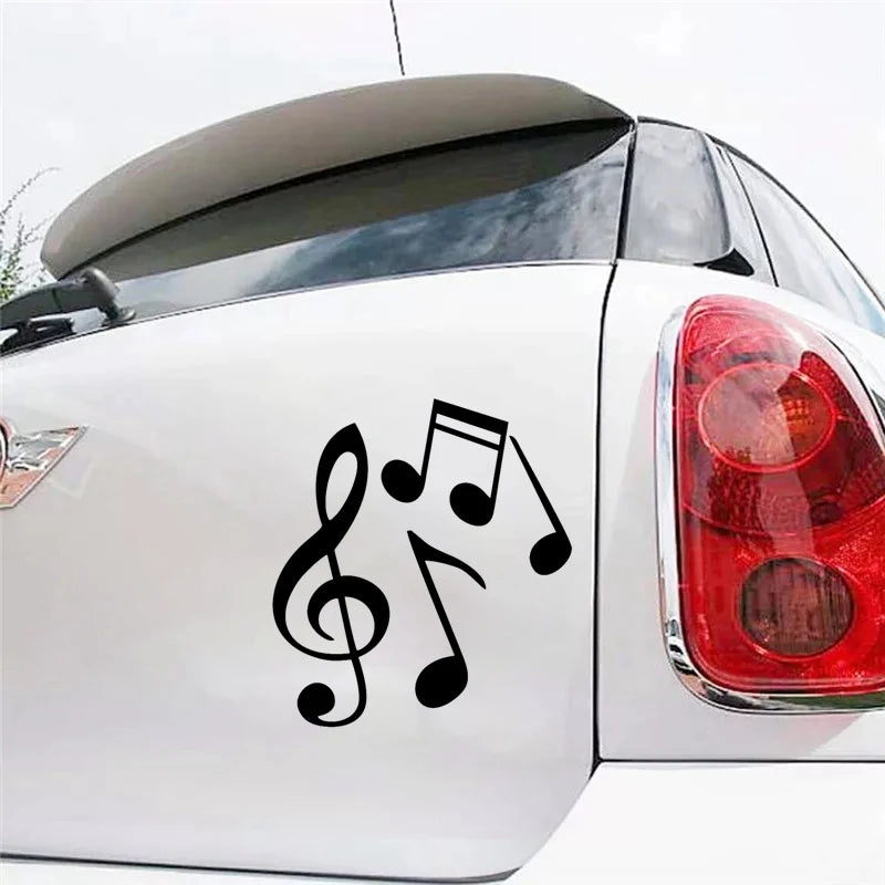 13.5x15 Cm Vinyl Decal Treble Clef Sheet Music Sticker