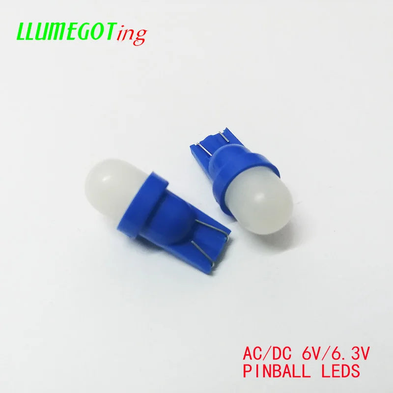 50PCS 194 T10 555 Wedge Milk White Dome 2X