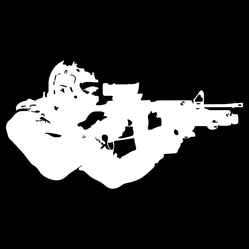 CK21310 Various Sizes die-cut Vinyl Decal Army Navy Soldier