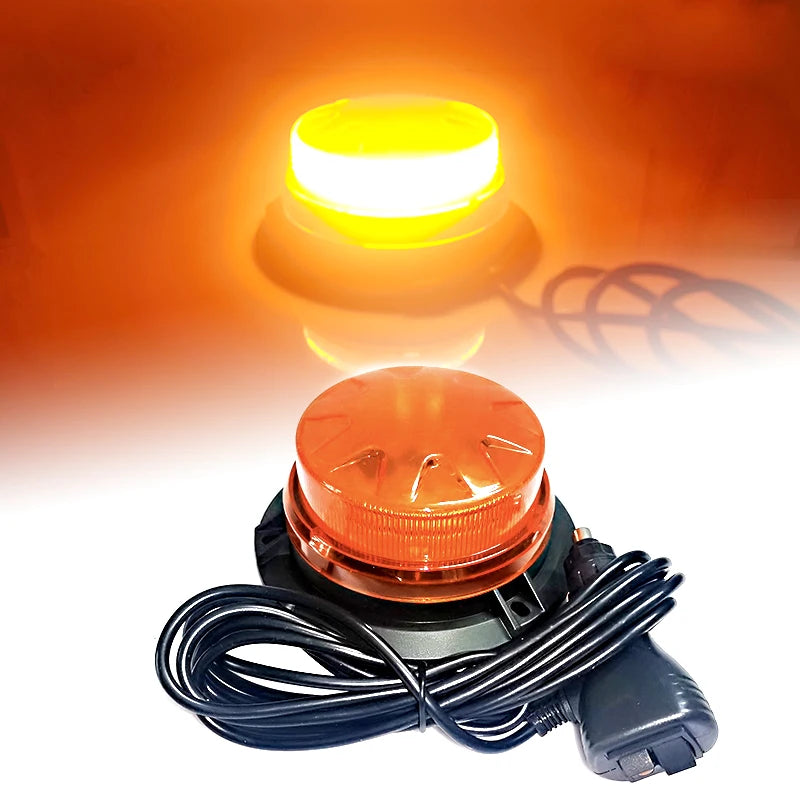 For Vehicles Amber LED Strobe Warning Bright Emergency Traffice
