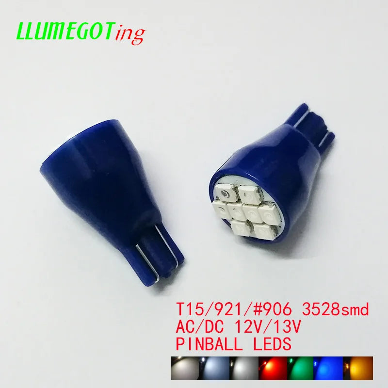 50PCS T15 W16W 921 906 Base 8X smd3528 Various