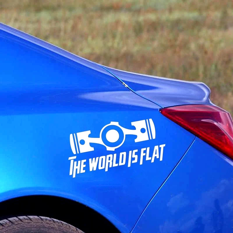 20X15 Cm Sticker World S Flat Decal Waterproof Stickers