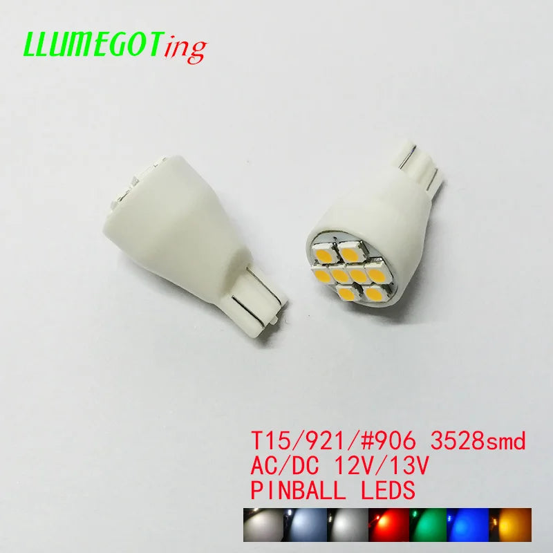 50PCS T15 W16W 921 906 Base 8X smd3528 Various