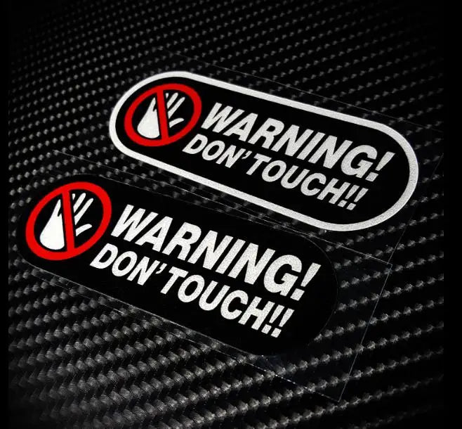 For Vans,Motorcycle Lap Warning Don T Touch Sticker Reflective
