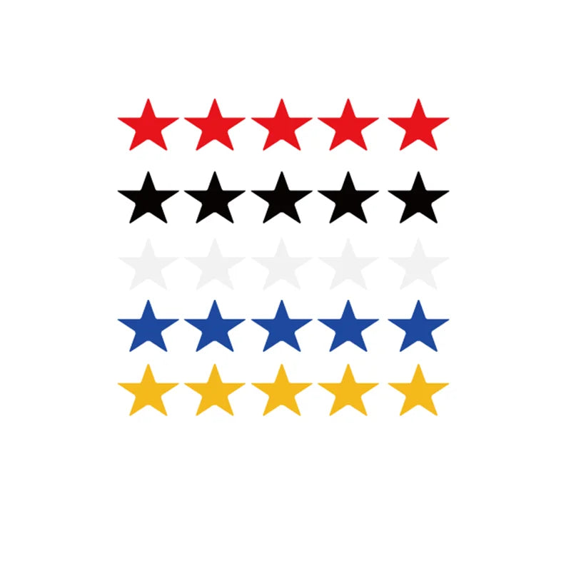 Reflective Sticker 100 Five Star Decorate Decals Vinyl Cover