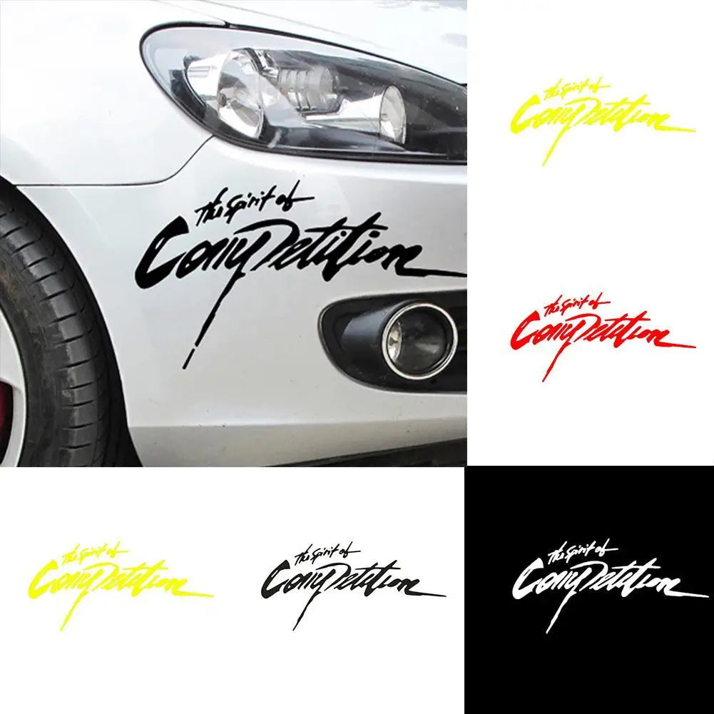 Spirit Competition Letter Reflective Racing Sticker Vinyl