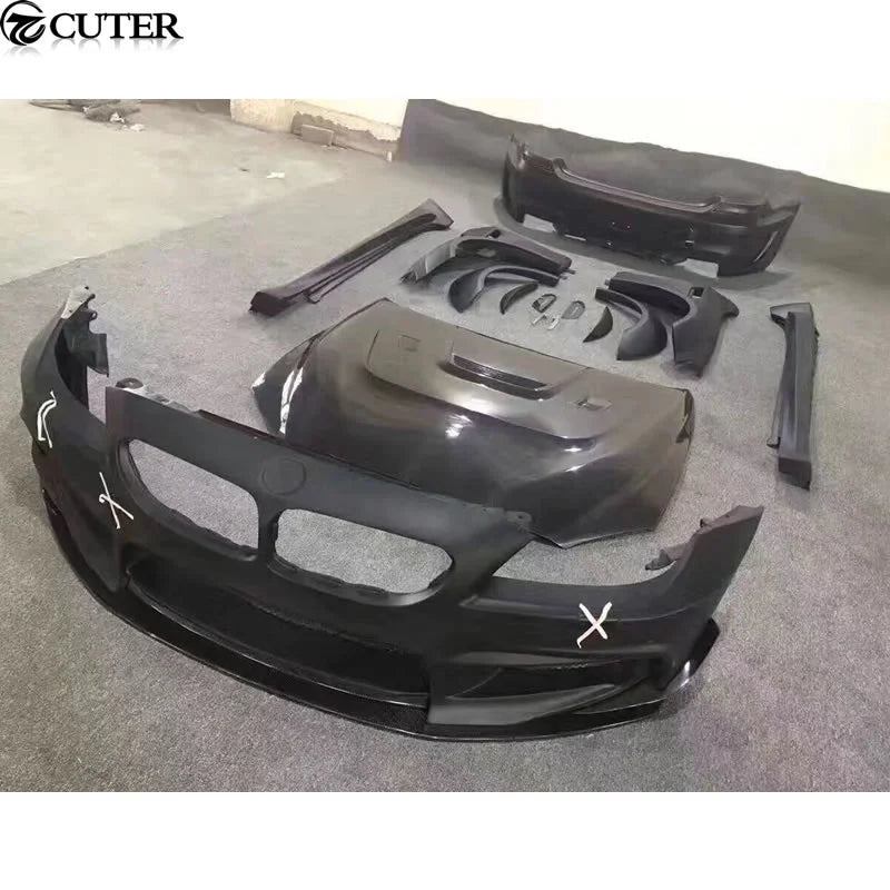 For BMW F12 F13 M6 Prior F06 F12 F13 Wide Body Kit Frp Carbon