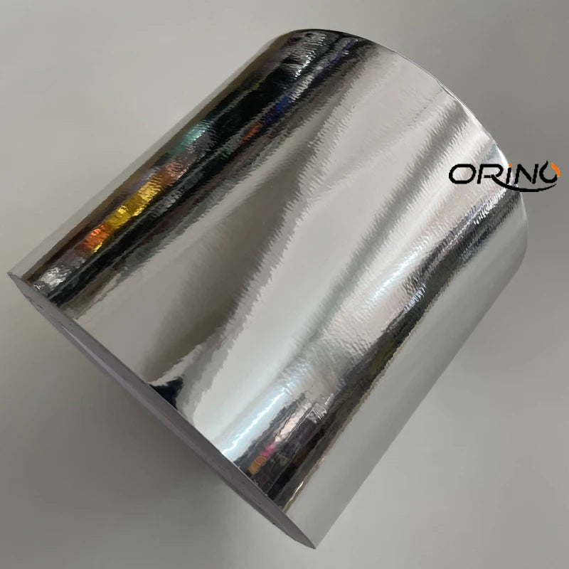 10CM Width Gloss Chrome Mirror Silver Vinyl Wrap Sticker