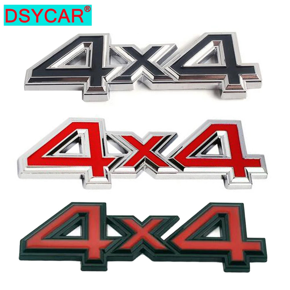 Dsycar 1PCS 3D Metal 4X4 four-wheel Drive Sticker Emblem