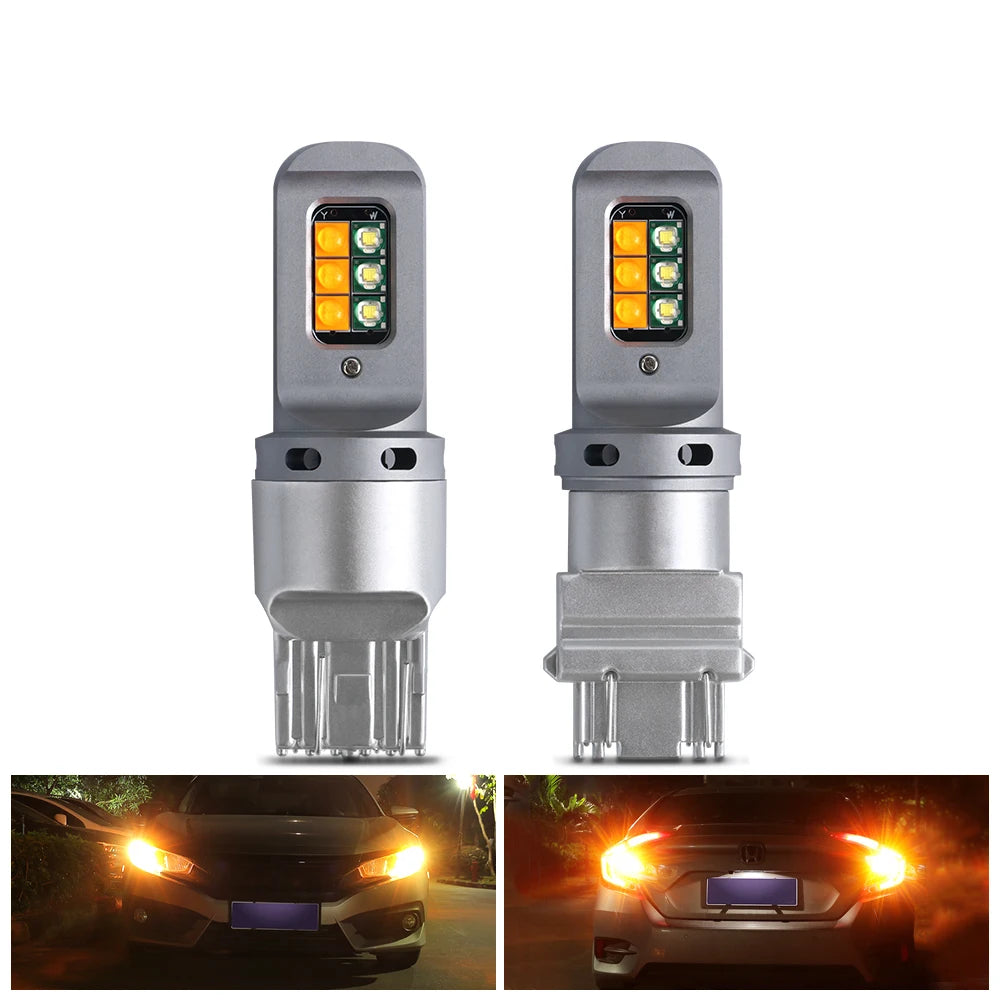 1PCS Drl Turn Signal In Canbus No Error two-color