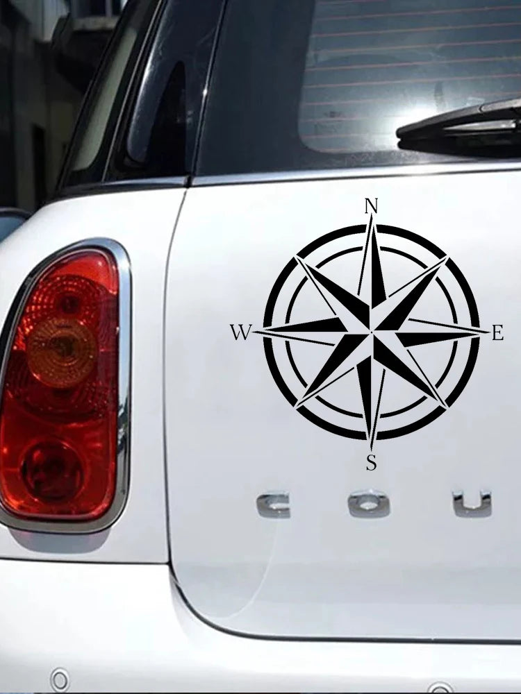 CK20496 die-cut Vinyl Decal Compass Sticker Waterproof Decors On