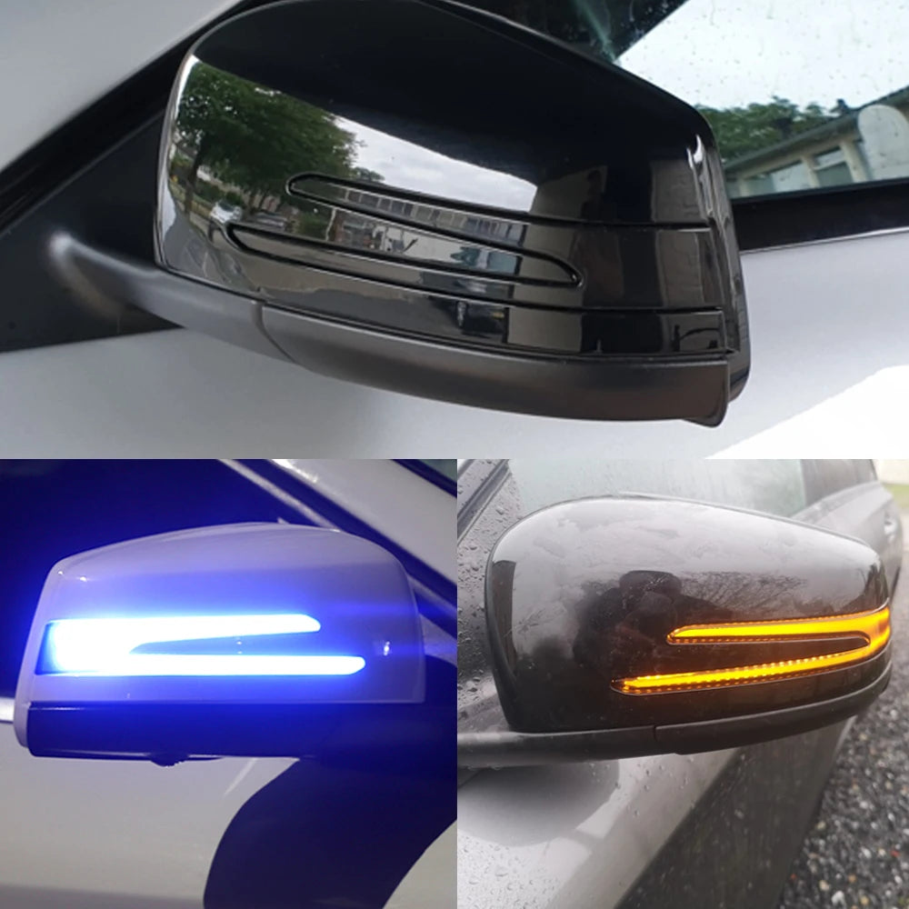 For Mercedes Benz W204 Cla A 2PCS Dynamic Turn Signal Side