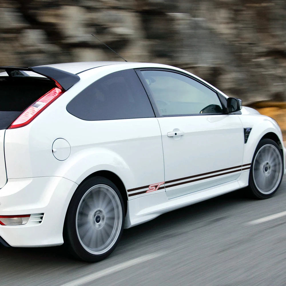 For Ford Focus St 2PCS Side Stripe Sticker Stylish Graphics