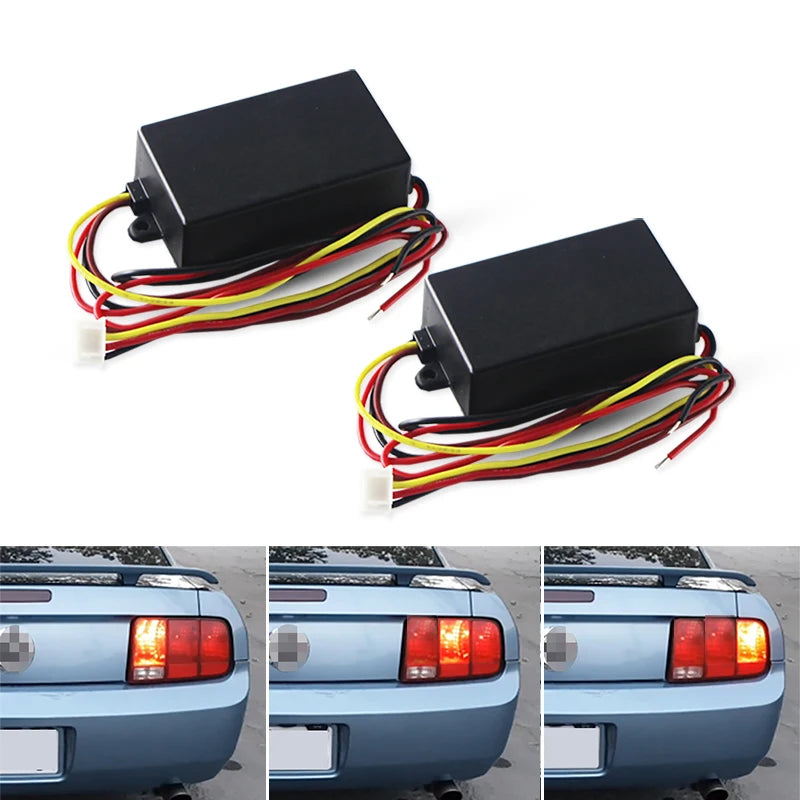 3-step Sequential Dynamic Chase Flash Module Boxes Front Or