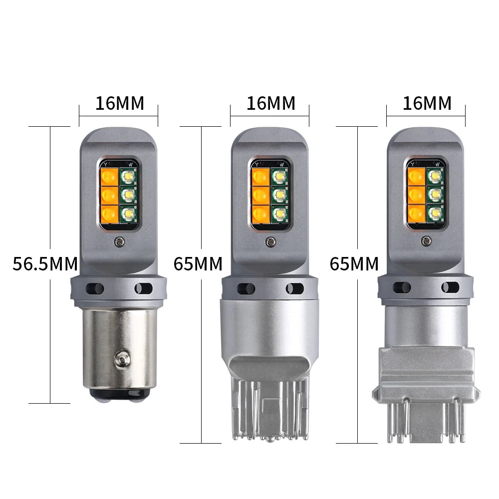 1PCS Drl Turn Signal In Canbus No Error two-color