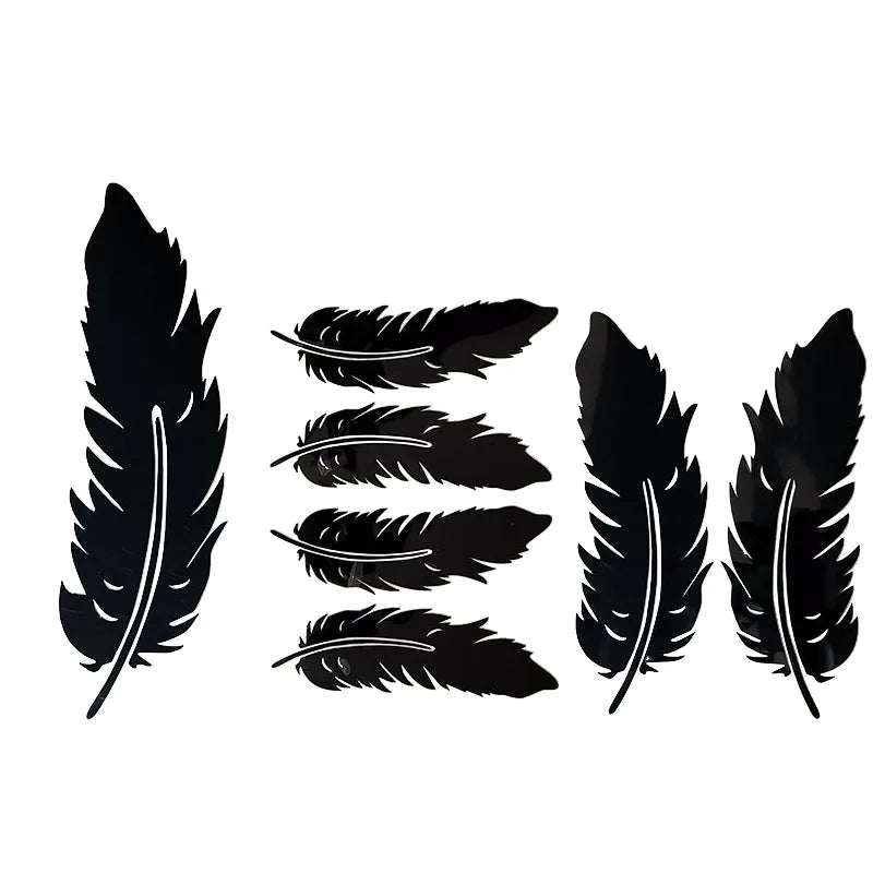 Various Size Flying Feather Decal Sticker Reflective Vinyl