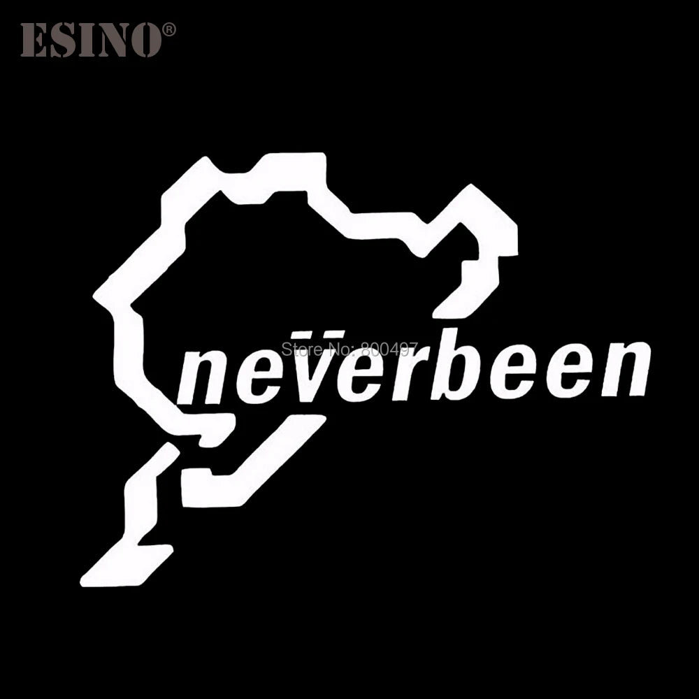 Jdm Nurburgring Neverbeen Creative Decal Cartoon Sticker Bumper