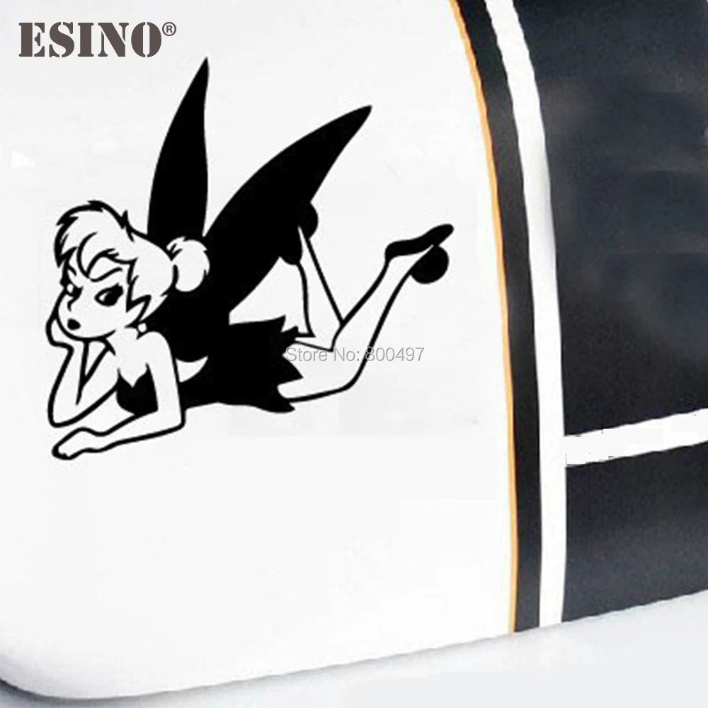 Cartoon Tinkerbell Creative Decal Reflective Sticker Bumper Body