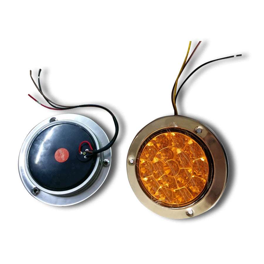 2PCS 16-led Tail back-up Reverse Lamps Round Clear Lens