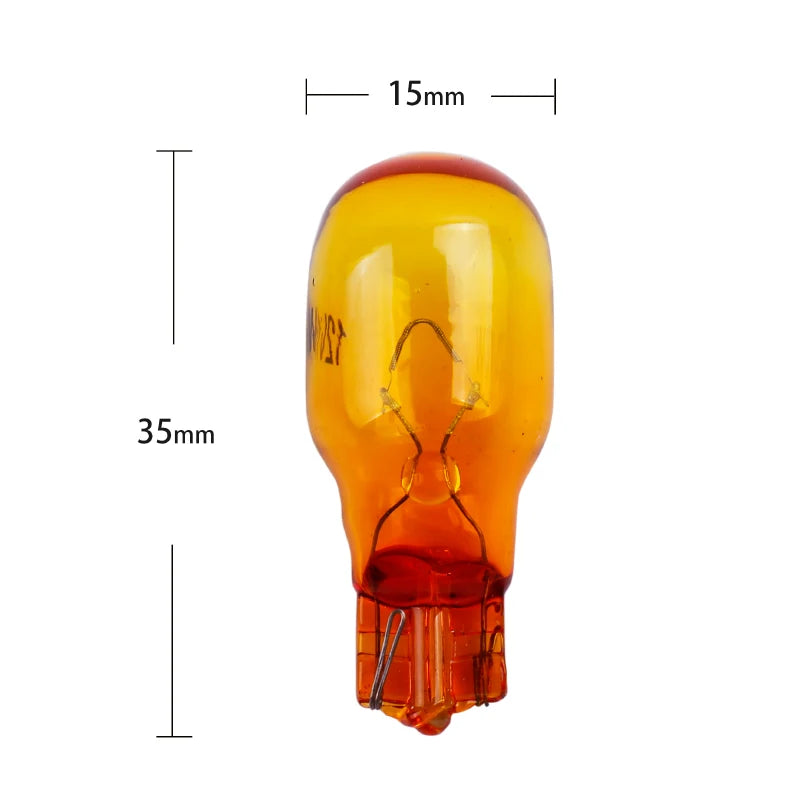 2PCS T15 W16W 12V 16W Side Bulb Halogen Warning