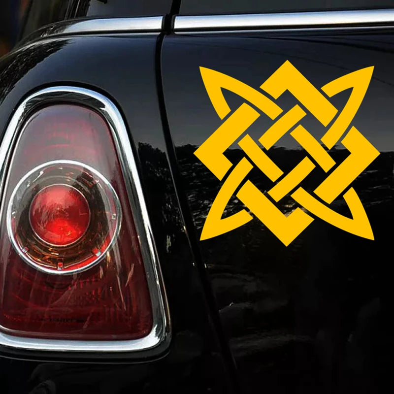 CK2155 Slavic Pattern Funny Sticker Vinyl Decal White Black