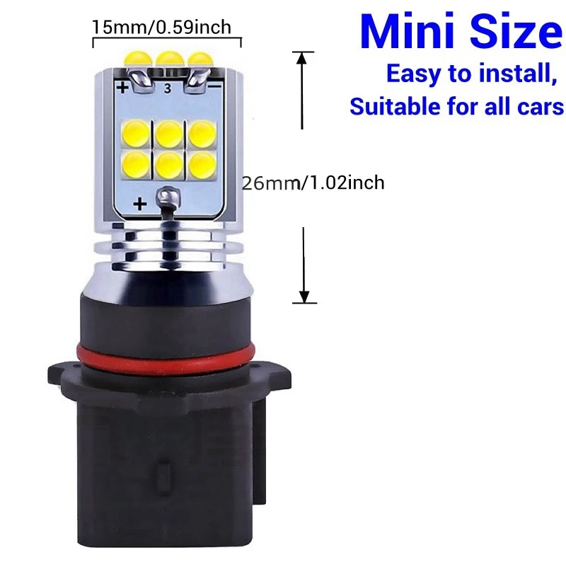 2PCS P13W Super Bright 1800LM Cree Chip Daytime Running
