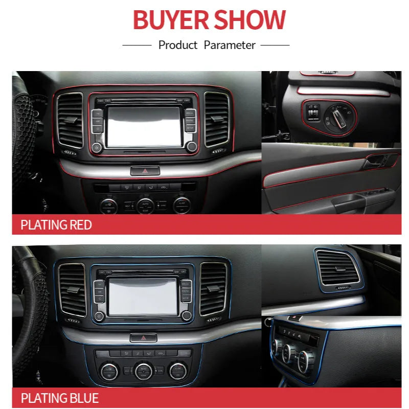 For Renault Megane 2 3 Duster 5M Interior Strip Sticker Logan