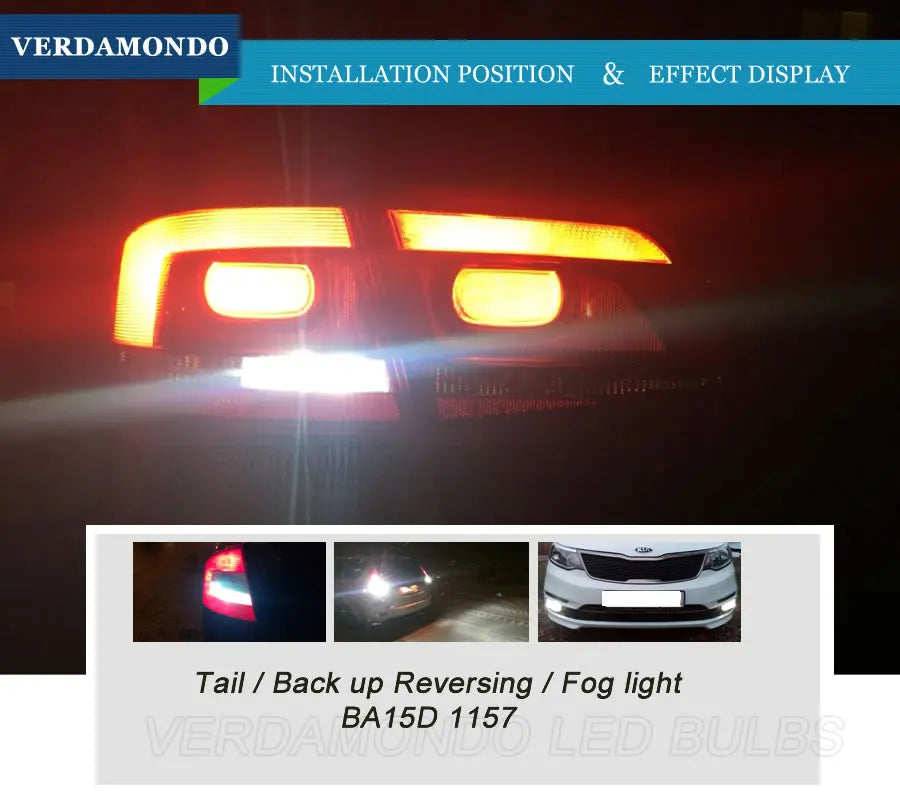 1157 bay15d 5630 Smd Dual Color Switchback Bulb White