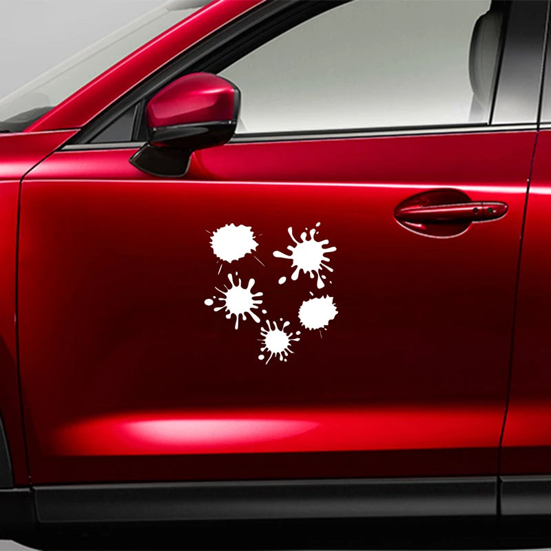 18.8 20CM Set Blots Funny Sticker Vinyl Decal White